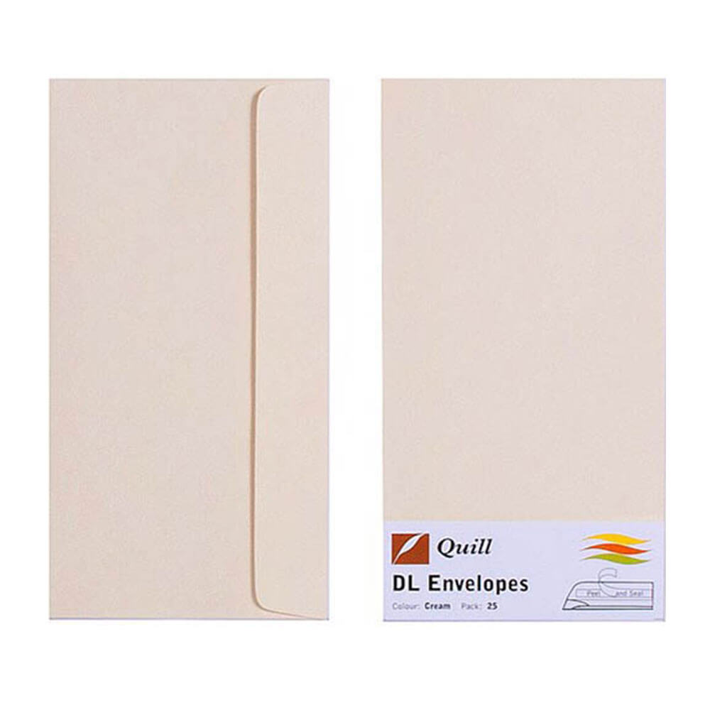 Quill -konvolut 25pk 80gsm (DL)