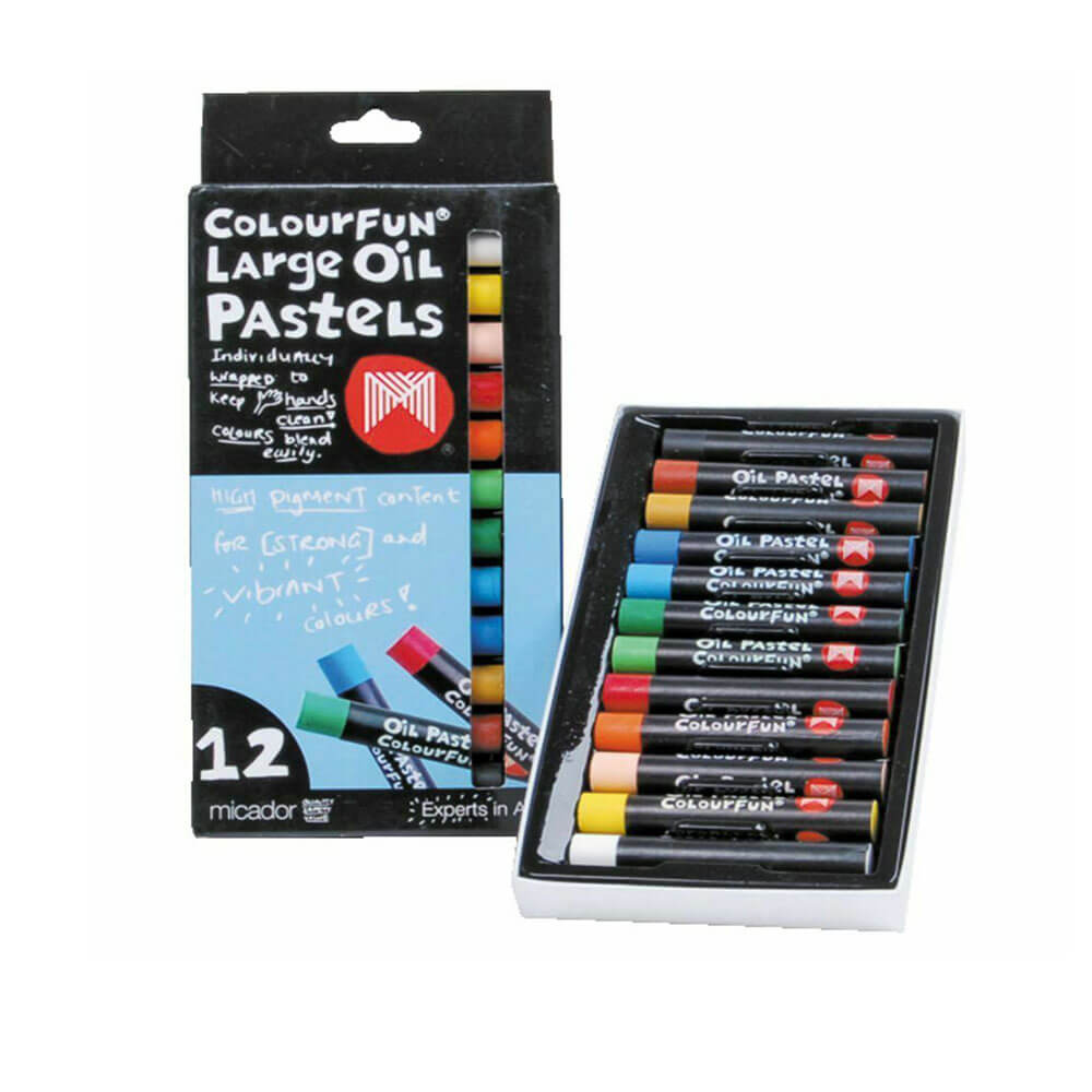 Micador Oil Pastels 12pk Assorted (stor)