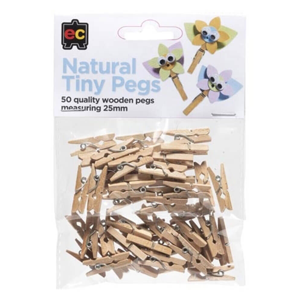 EC en bois minuscules chevilles 25 mm (50pk)