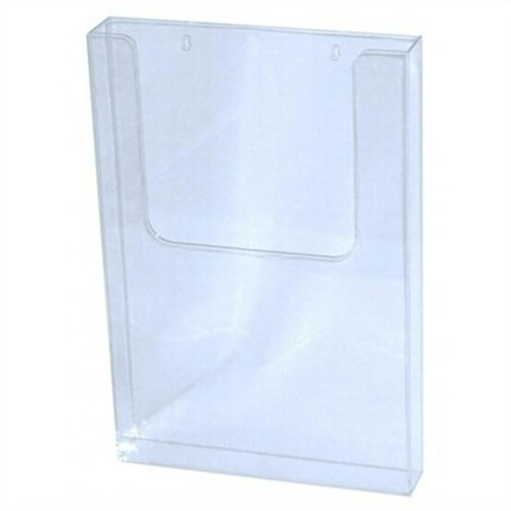 Deflecto Portrait Wall Mount Brochure Holder (Clear)