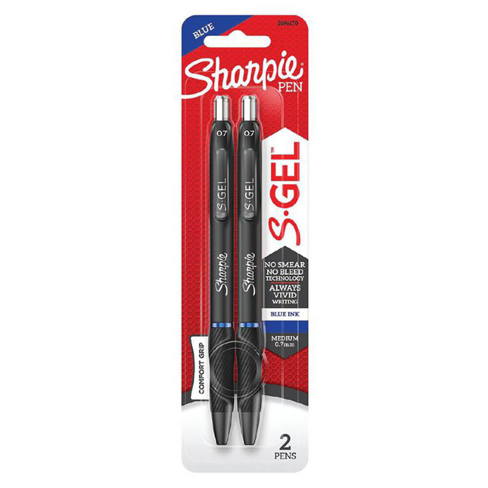 Sharpie S-gel intrekbare pen medium 0,7 mm (2pk)