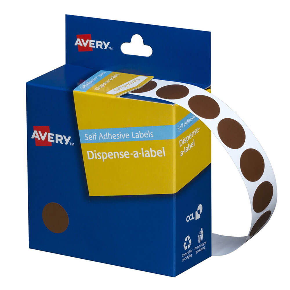 Avery zelfklevende dot-labels 14 mm (1050 stcs)