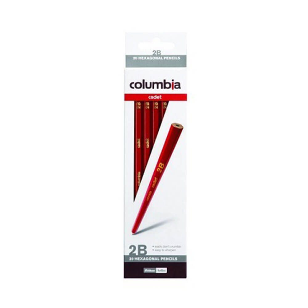 Columbia Cadet Hexagon Lead Pencils (20/Box)