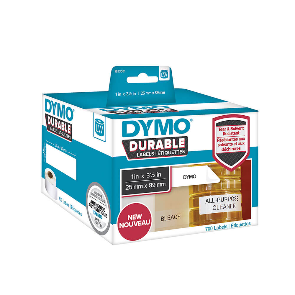 Étiquettes durables dymo (blanc)