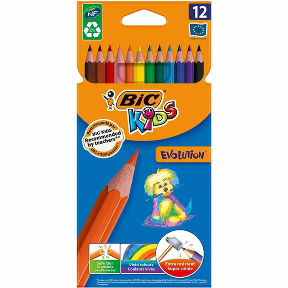 Bic Kids Evolution color Pencils (12pk)