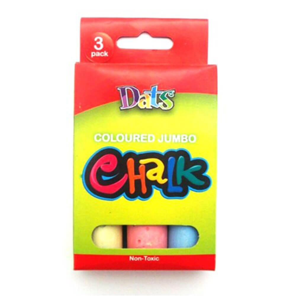 DATS non toxique Jumbo Chalk (3pk)