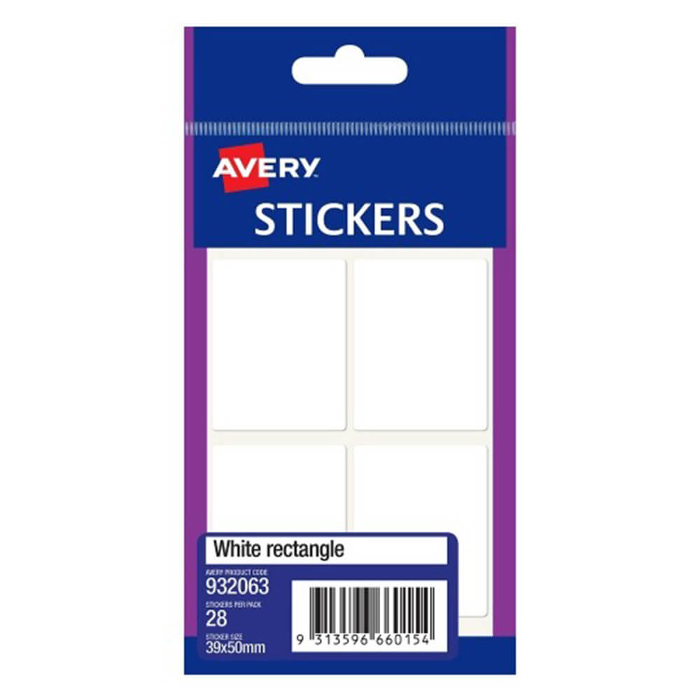 Avery multifunctionele rechthoekstickers (pakket van 10)