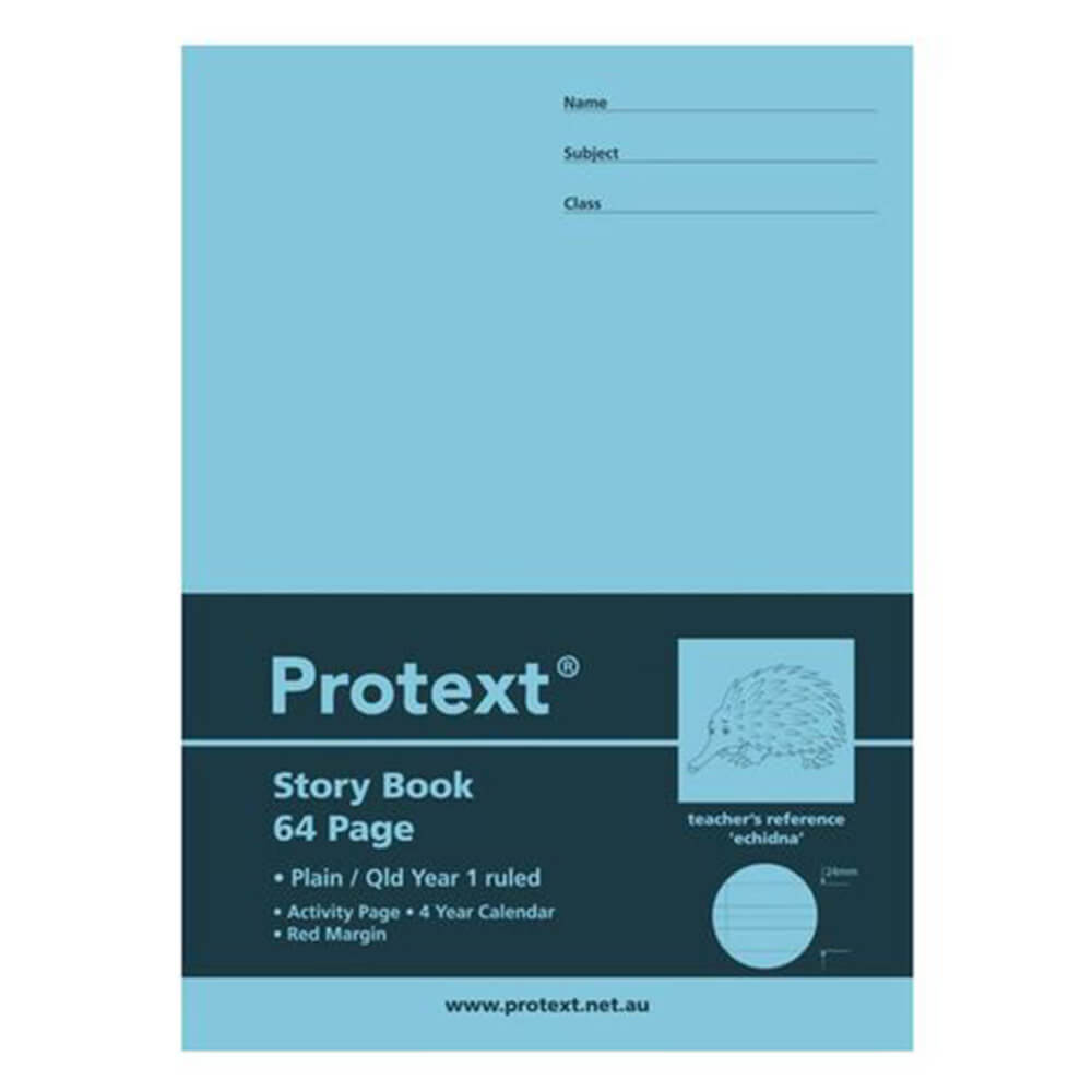 Protext Story styrte treningsbok m/ margin 64pg 10pk