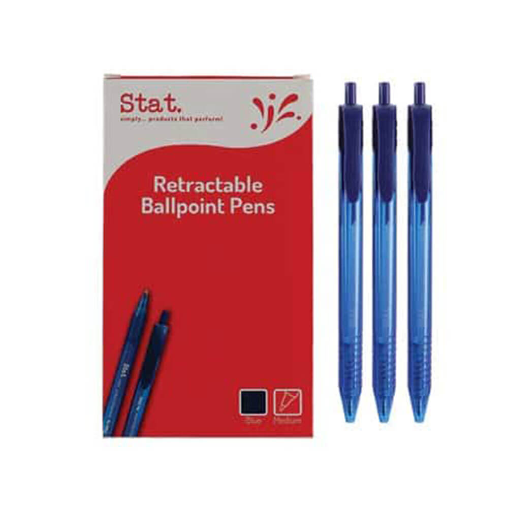 Penna a sfera medio retrattile stat 1mm (scatola di 12)