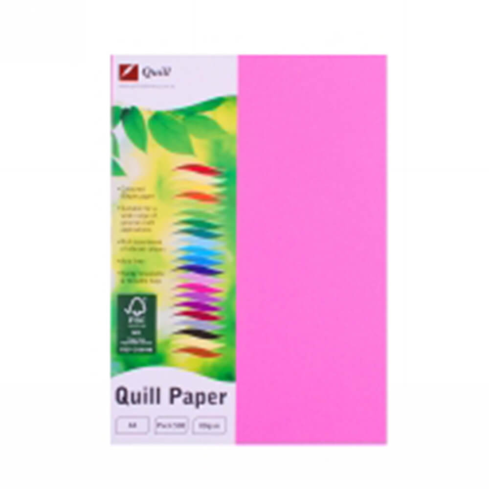 Quill A4 Colorido Cópia Papel 500pk (80gsm)