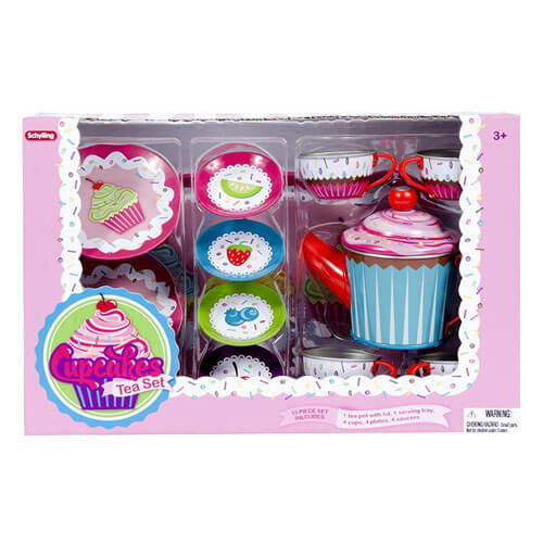 Schylling Cupcake Tin Tea Set